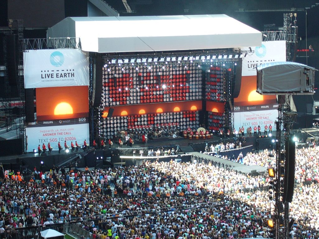 Live Earth, Wembley Stadium.